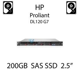 200GB 2.5" dedykowany dysk serwerowy SAS do serwera HP ProLiant DL120 G7, SSD Enterprise  - 632492-B21