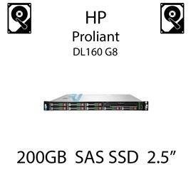 200GB 2.5" dedykowany dysk serwerowy SAS do serwera HP ProLiant DL160 G8, SSD Enterprise  - 691025-001 (REF)