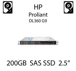 200GB 2.5" dedykowany dysk serwerowy SAS do serwera HP ProLiant DL360 G9, SSD Enterprise  - 653961-001