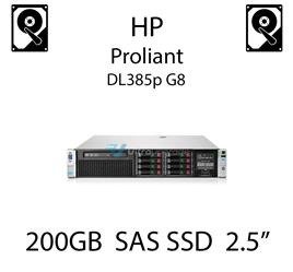 200GB 2.5" dedykowany dysk serwerowy SAS do serwera HP ProLiant DL385p G8, SSD Enterprise  - 653961-001