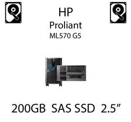 200GB 2.5" dedykowany dysk serwerowy SAS do serwera HP ProLiant ML570 G5, SSD Enterprise  - 632633-001