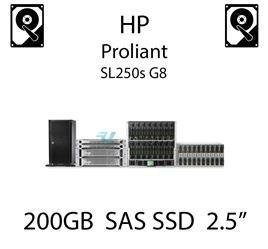 200GB 2.5" dedykowany dysk serwerowy SAS do serwera HP ProLiant SL250s G8, SSD Enterprise  - 779164-B21 (REF)