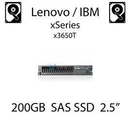 200GB 2.5" dedykowany dysk serwerowy SAS do serwera Lenovo / IBM Bladecenter T, SSD Enterprise , 600MB/s - 49Y6129 (REF)