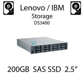 200GB 2.5" dedykowany dysk serwerowy SAS do serwera Lenovo / IBM Storage DS3400, SSD Enterprise , 600MB/s - 49Y6134