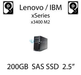 200GB 2.5" dedykowany dysk serwerowy SAS do serwera Lenovo / IBM System x3400 M2, SSD Enterprise , 600MB/s - 49Y6134