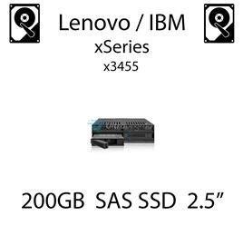 200GB 2.5" dedykowany dysk serwerowy SAS do serwera Lenovo / IBM System x3455, SSD Enterprise , 600MB/s - 49Y6129 (REF)