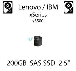 200GB 2.5" dedykowany dysk serwerowy SAS do serwera Lenovo / IBM System x3500, SSD Enterprise , 600MB/s - 49Y6134