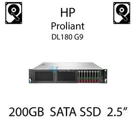 200GB 2.5" dedykowany dysk serwerowy SATA do serwera HP Proliant DL180 G9, SSD Enterprise  - 804639-B21