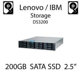 200GB 2.5" dedykowany dysk serwerowy SATA do serwera Lenovo / IBM Storage DS3200, SSD Enterprise , 300MB/s - 43W7718