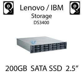 200GB 2.5" dedykowany dysk serwerowy SATA do serwera Lenovo / IBM Storage DS3400, SSD Enterprise , 300MB/s - 41Y8331