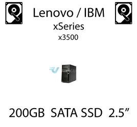 200GB 2.5" dedykowany dysk serwerowy SATA do serwera Lenovo / IBM System x3500, SSD Enterprise , 300MB/s - 43W7718