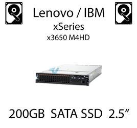 200GB 2.5" dedykowany dysk serwerowy SATA do serwera Lenovo / IBM System x3650 M4HD, SSD Enterprise , 300MB/s - 41Y8331