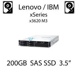 200GB 3.5" dedykowany dysk serwerowy SAS do serwera Lenovo / IBM System x3620 M3, SSD Enterprise , 600MB/s - 00W1311