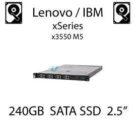 240GB 2.5" dedykowany dysk serwerowy SATA do serwera Lenovo / IBM System x3550 M5, SSD Enterprise , 600MB/s - 00WG625 (REF)