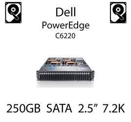 250GB 2.5" dedykowany dysk serwerowy SATA do serwera Dell PowerEdge C6220, HDD Enterprise 7.2k, 6GB/s - HC79N (REF)