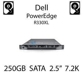 250GB 2.5" dedykowany dysk serwerowy SATA do serwera Dell PowerEdge R330XL, HDD Enterprise 7.2k, 320MB/s - P383F (REF)