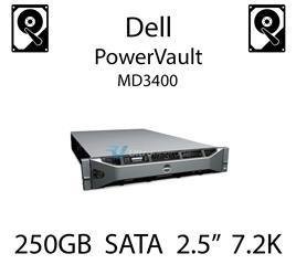 250GB 2.5" dedykowany dysk serwerowy SATA do serwera Dell PowerVault MD3400, HDD Enterprise 7.2k, 6GB/s - HC79N (REF)