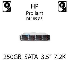 250GB 3.5" dedykowany dysk serwerowy SATA do serwera HP ProLiant DL185 G5, HDD Enterprise 7.2k, 150MB/s - 397553-001 (REF)