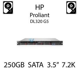 250GB 3.5" dedykowany dysk serwerowy SATA do serwera HP ProLiant DL320 G5, HDD Enterprise 7.2k, 150MB/s - 397553-001