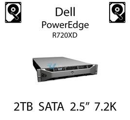 2TB 2.5" dedykowany dysk serwerowy SATA do serwera Dell PowerEdge R720XD, HDD Enterprise 7.2k, 600MB/s - 400-AHLZ (REF)