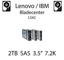 2TB 3.5" dedykowany dysk serwerowy SAS do serwera Lenovo / IBM Bladecenter LS42, HDD Enterprise 7.2k, 600MB/s - 00W1533