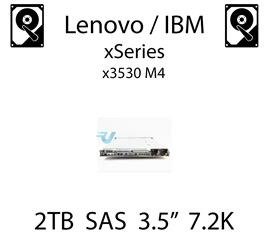 2TB 3.5" dedykowany dysk serwerowy SAS do serwera Lenovo / IBM System x3530 M4, HDD Enterprise 7.2k, 600MB/s - 90Y8572