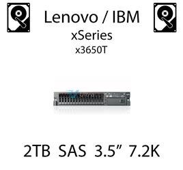 2TB 3.5" dedykowany dysk serwerowy SAS do serwera Lenovo / IBM System x3650T, HDD Enterprise 7.2k, 600MB/s - 00W1533