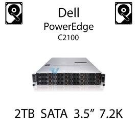 2TB 3.5" dedykowany dysk serwerowy SATA do serwera Dell PowerEdge C2100, HDD Enterprise 7.2k, 6Gbps - 835R9 (REF)