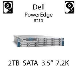 2TB 3.5" dedykowany dysk serwerowy SATA do serwera Dell PowerEdge R210, HDD Enterprise 7.2k, 6Gbps - 835R9 (REF)