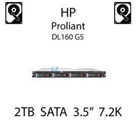 2TB 3.5" dedykowany dysk serwerowy SATA do serwera HP ProLiant DL160 G5, HDD Enterprise 7.2k - 507772-B21 (REF)