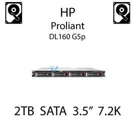2TB 3.5" dedykowany dysk serwerowy SATA do serwera HP ProLiant DL160 G5p, HDD Enterprise 7.2k - 507632-B21