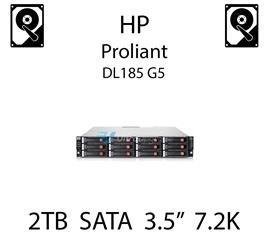 2TB 3.5" dedykowany dysk serwerowy SATA do serwera HP ProLiant DL185 G5, HDD Enterprise 7.2k - 508040-001 (REF)