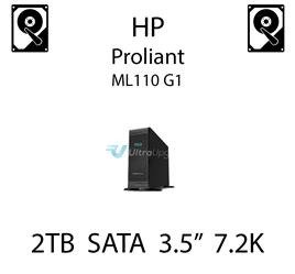2TB 3.5" dedykowany dysk serwerowy SATA do serwera HP ProLiant ML110 G1, HDD Enterprise 7.2k - 507632-B21