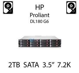 2TB 3.5" dedykowany dysk serwerowy SATA do serwera HP Proliant DL180 G6, HDD Enterprise 7.2k - 507632-B21 (REF)