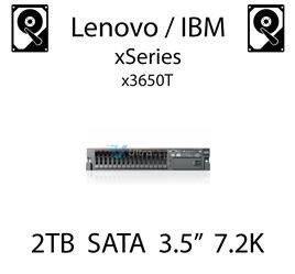 2TB 3.5" dedykowany dysk serwerowy SATA do serwera Lenovo / IBM Bladecenter T, HDD Enterprise 7.2k, 600MB/s - 81Y9810