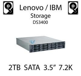 2TB 3.5" dedykowany dysk serwerowy SATA do serwera Lenovo / IBM Storage DS3400, HDD Enterprise 7.2k, 300MB/s - 42D0782