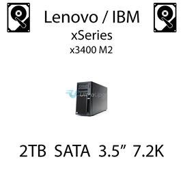 2TB 3.5" dedykowany dysk serwerowy SATA do serwera Lenovo / IBM System x3400 M2, HDD Enterprise 7.2k, 300MB/s - 42D0782