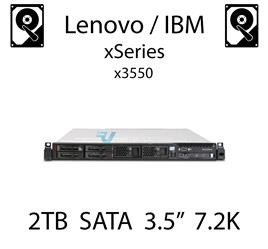 2TB 3.5" dedykowany dysk serwerowy SATA do serwera Lenovo / IBM System x3550, HDD Enterprise 7.2k, 300MB/s - 42D0782