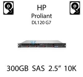 300GB 2.5" dedykowany dysk serwerowy SAS do serwera HP ProLiant DL120 G7, HDD Enterprise 10k - 507127-B21