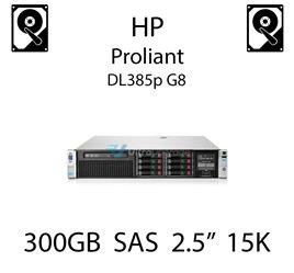 300GB 2.5" dedykowany dysk serwerowy SAS do serwera HP ProLiant DL385p G8, HDD Enterprise 15k - 653960-001