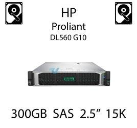 300GB 2.5" dedykowany dysk serwerowy SAS do serwera HP ProLiant DL560 G10, HDD Enterprise 15k, 12Gb/s - 870792-001