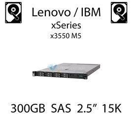 300GB 2.5" dedykowany dysk serwerowy SAS do serwera Lenovo / IBM System x3550 M5, HDD Enterprise 15k, 1.2GB/s - 00WG660