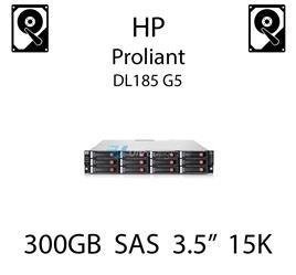300GB 3.5" dedykowany dysk serwerowy SAS do serwera HP ProLiant DL185 G5, HDD Enterprise 15k, 3072MB/s - 416127-B21 (REF)