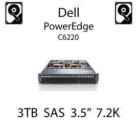 3TB 3.5" dedykowany dysk serwerowy SAS do serwera Dell PowerEdge C6220, HDD Enterprise 7.2k, 6Gbps - 091K8T (REF)