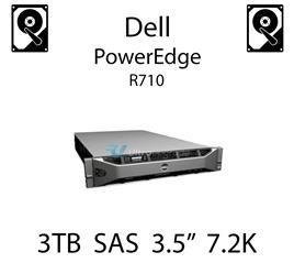 3TB 3.5" dedykowany dysk serwerowy SAS do serwera Dell PowerEdge R710, HDD Enterprise 7.2k, 6Gbps - 091K8T (REF)