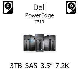 3TB 3.5" dedykowany dysk serwerowy SAS do serwera Dell PowerEdge T310, HDD Enterprise 7.2k, 6Gbps - 698PM (REF)