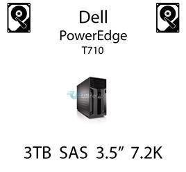 3TB 3.5" dedykowany dysk serwerowy SAS do serwera Dell PowerEdge T710, HDD Enterprise 7.2k, 6Gbps - 698PM (REF)