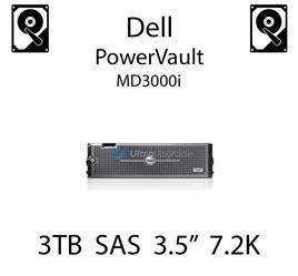 3TB 3.5" dedykowany dysk serwerowy SAS do serwera Dell PowerVault MD3000i, HDD Enterprise 7.2k, 6Gbps - 091K8T (REF)