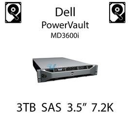 3TB 3.5" dedykowany dysk serwerowy SAS do serwera Dell PowerVault MD3600i, HDD Enterprise 7.2k, 6Gbps - 698PM (REF)