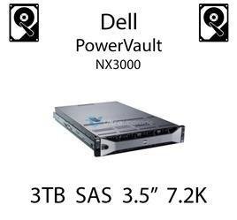 3TB 3.5" dedykowany dysk serwerowy SAS do serwera Dell PowerVault NX3000, HDD Enterprise 7.2k, 6Gbps - 698PM (REF)